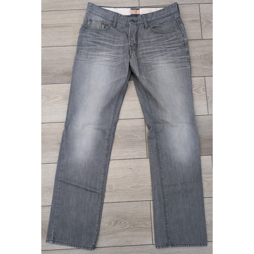 HUGO BOSS ORANGE25 Men's Jeans‎ Size W34 L33 Regular Fit Straight Grey